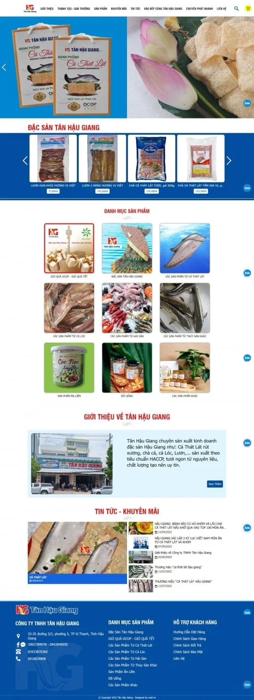 Thiết kế website bán hàng Tân Hậu Giang - Preview 1