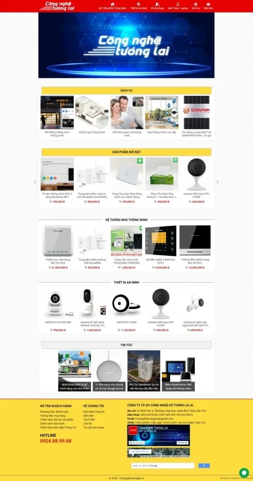 Thiết kế website công ty Công Nghệ Tương Lai - Preview 1
