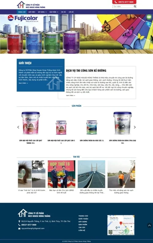 Thiết kế website công ty Cổ phần Nice House Hùng Thắng - Preview 1