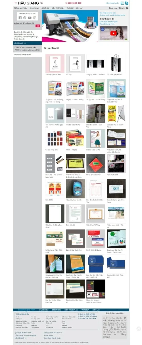 Thiết kế website In ấn Hậu Giang - Preview 1