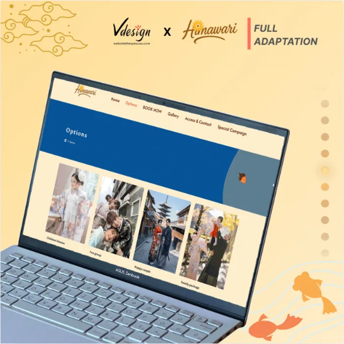 Dự Án Website HIMAWARI KIMONO SUKI - Preview 1