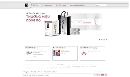 Thiết kế website trung tâm đồ họa Kết Nối Ý Tưởng - Preview 1