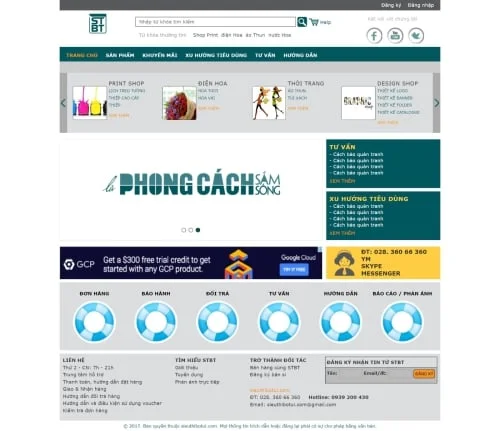 Thiết kế website dịch vụ Siêu Thị Bỏ Túi - Preview 1