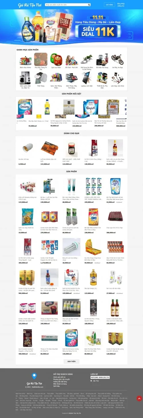 Thiết kế website thương mại điện tử Giá Rẻ Tận Nơi - Preview 1