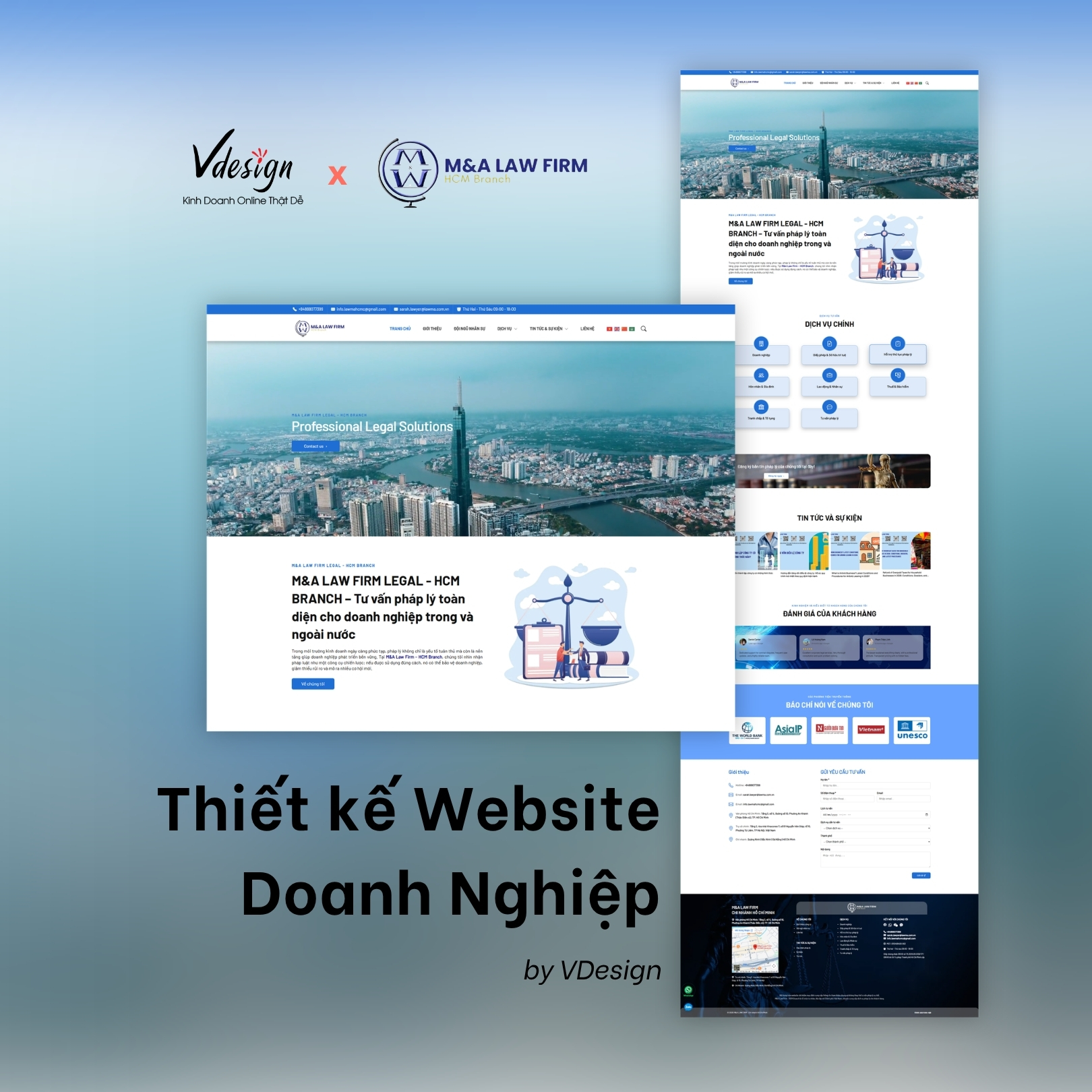 Dự Án Website M&A LAW FIRM