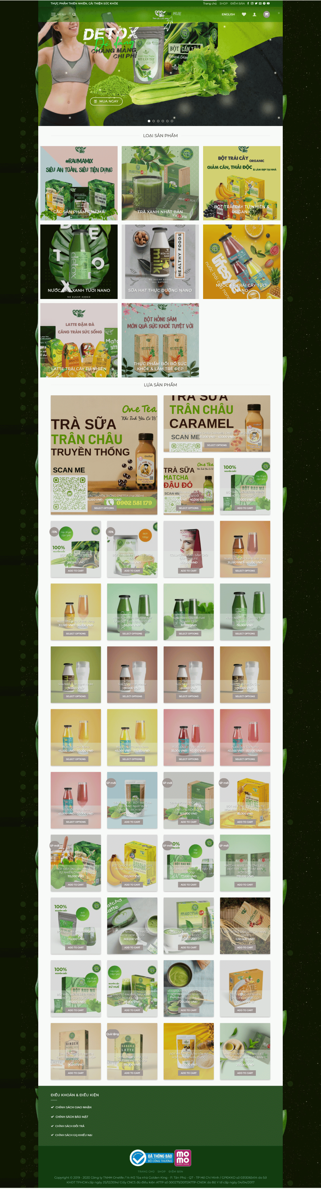 Thiết kế website bán hàng Onelife