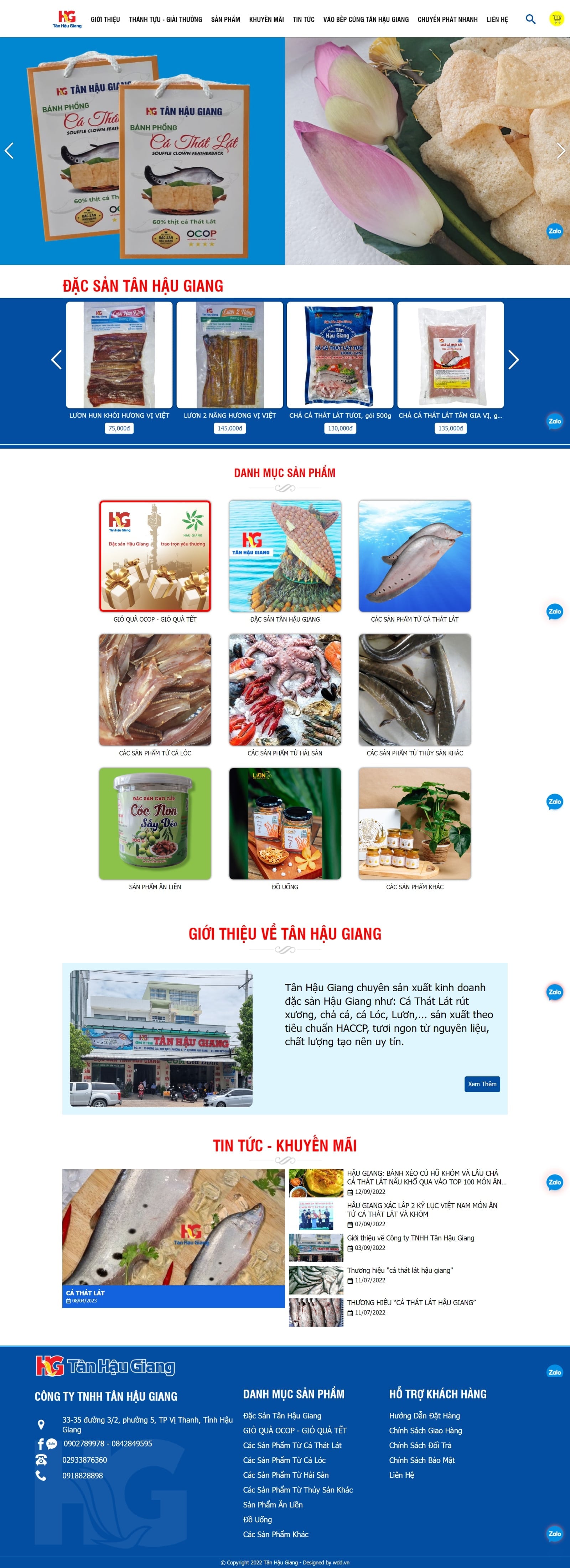 Thiết kế website bán hàng Tân Hậu Giang