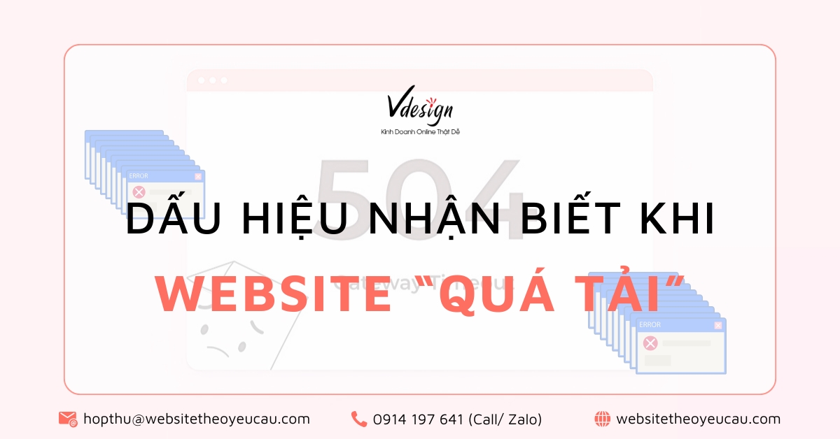 Dấu hiệu nhận biết khi website “quá tải”