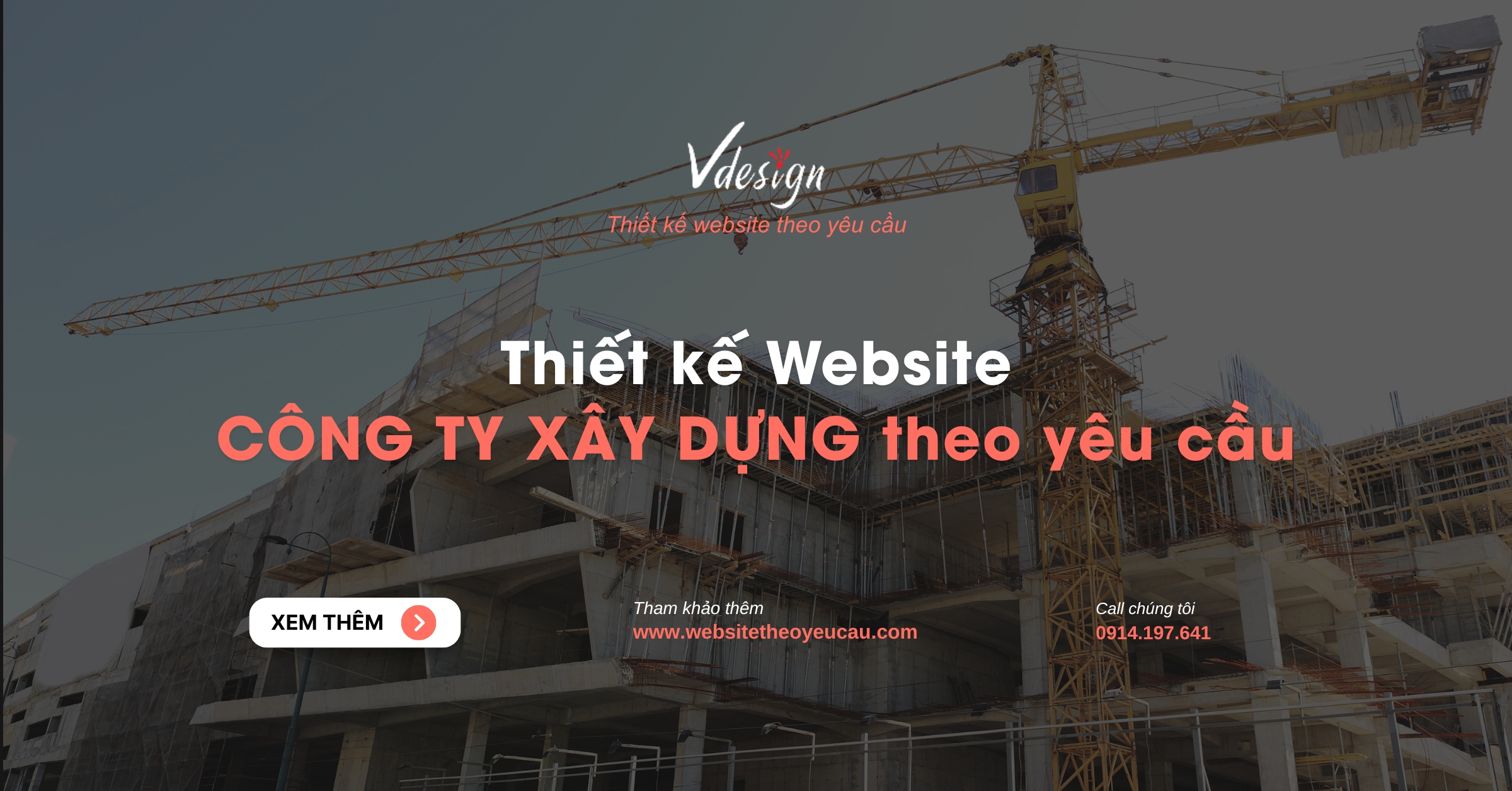 Thiết kế website công ty xây dựng theo yêu cầu
