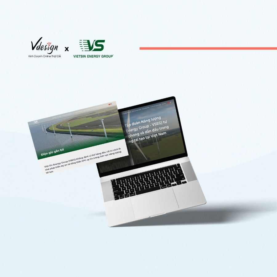Dự Án Website Doanh Nghiệp VIỆT SIN – Giải Pháp Năng Lượng Bền Vững | VDesign