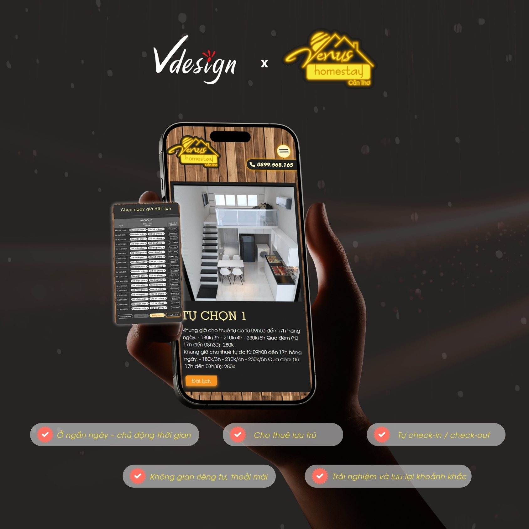 Dự Án Website VENUS HOMESTAYS