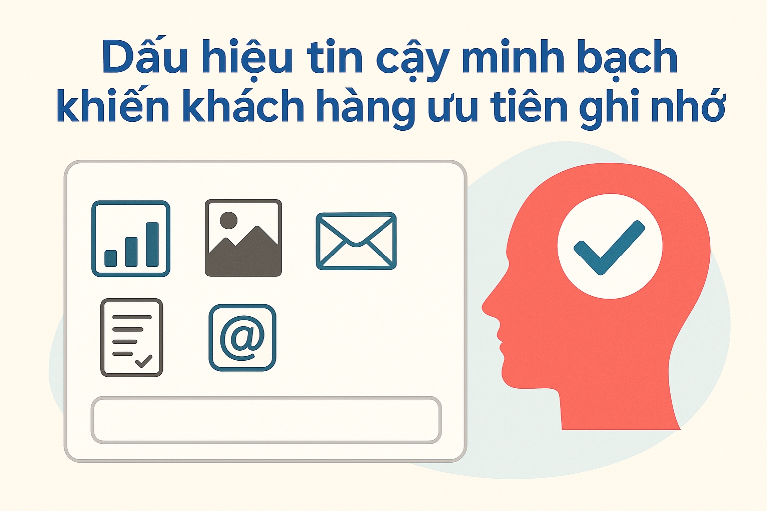 Những tín hiệu tin cậy như số liệu, hình ảnh thật và thông tin liên hệ minh bạch giúp thương hiệu dễ được ghi nhớ hơn.