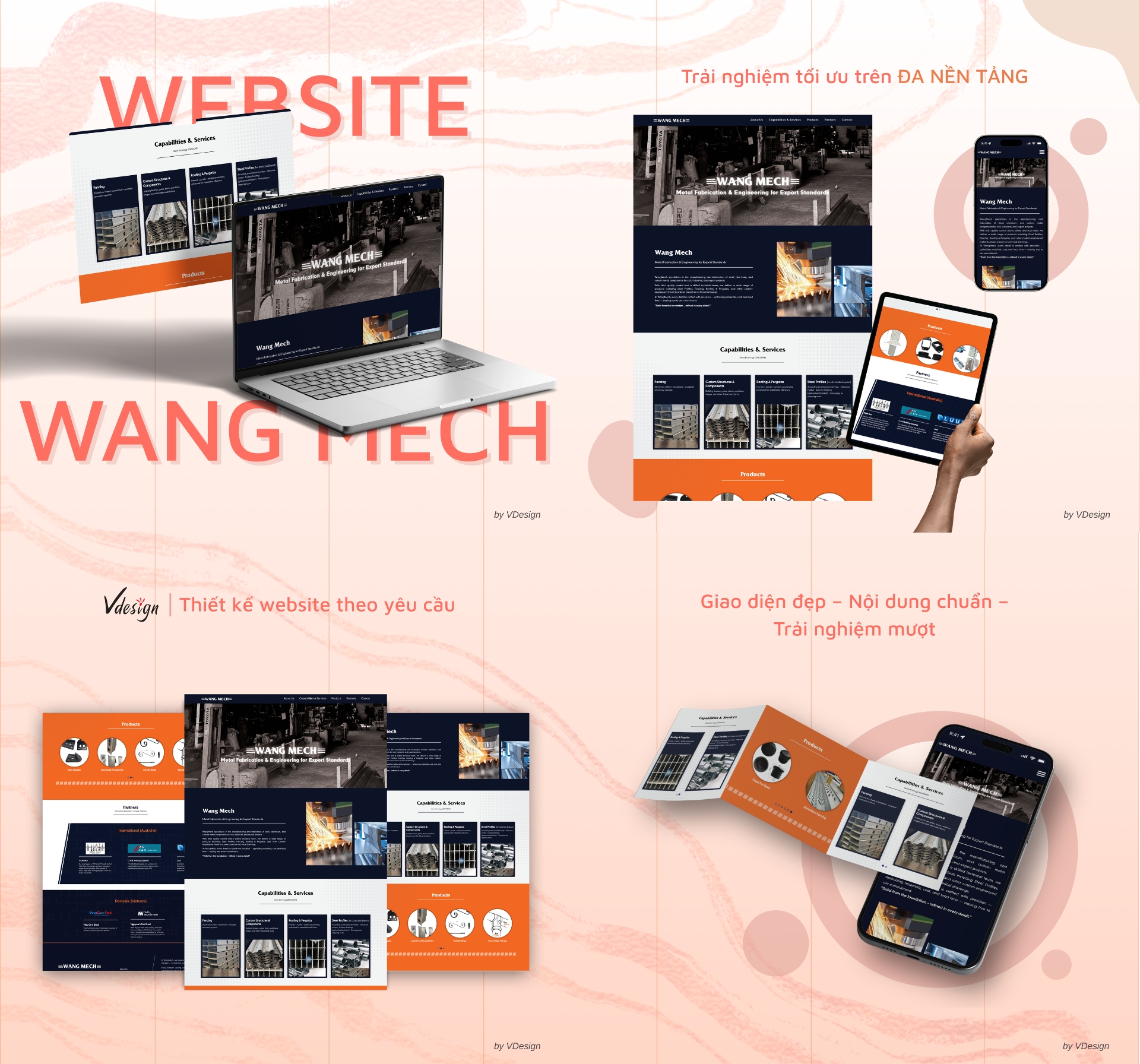 Dự án Landing Page Wang Mech by VDesign