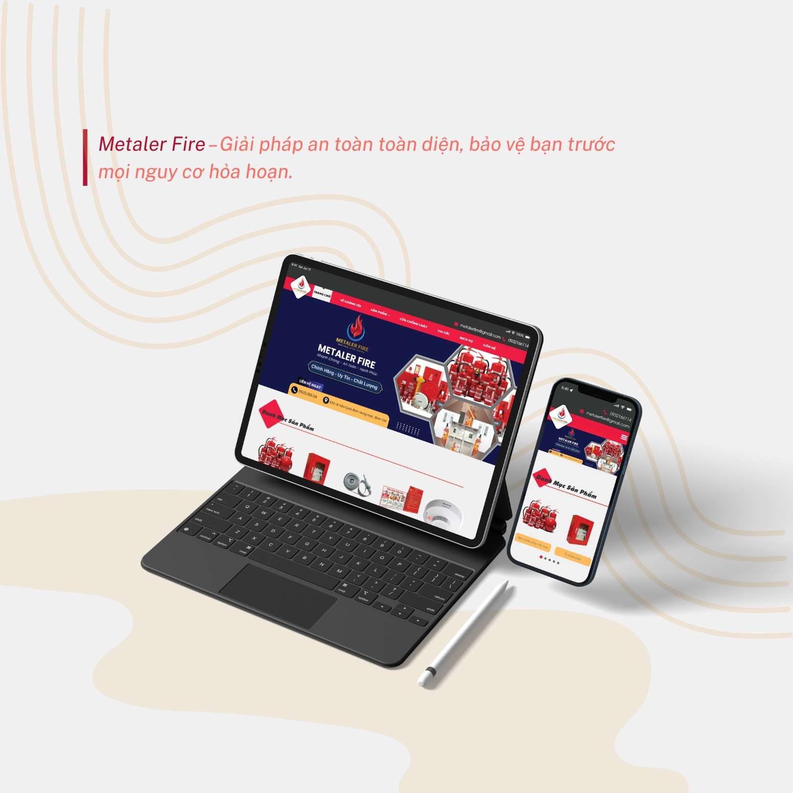 Dự án Thiết kế Website Metaler Fire by VDesign
