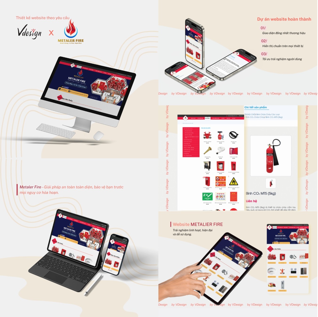 Thiết kế Website Metaler Fire by VDesign