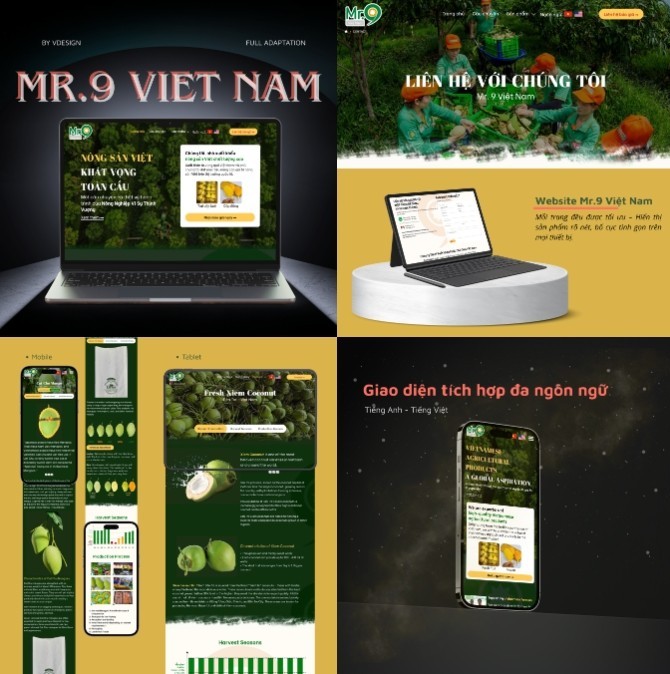 Dự án Website MR.9 Việt Nam by VDesign.