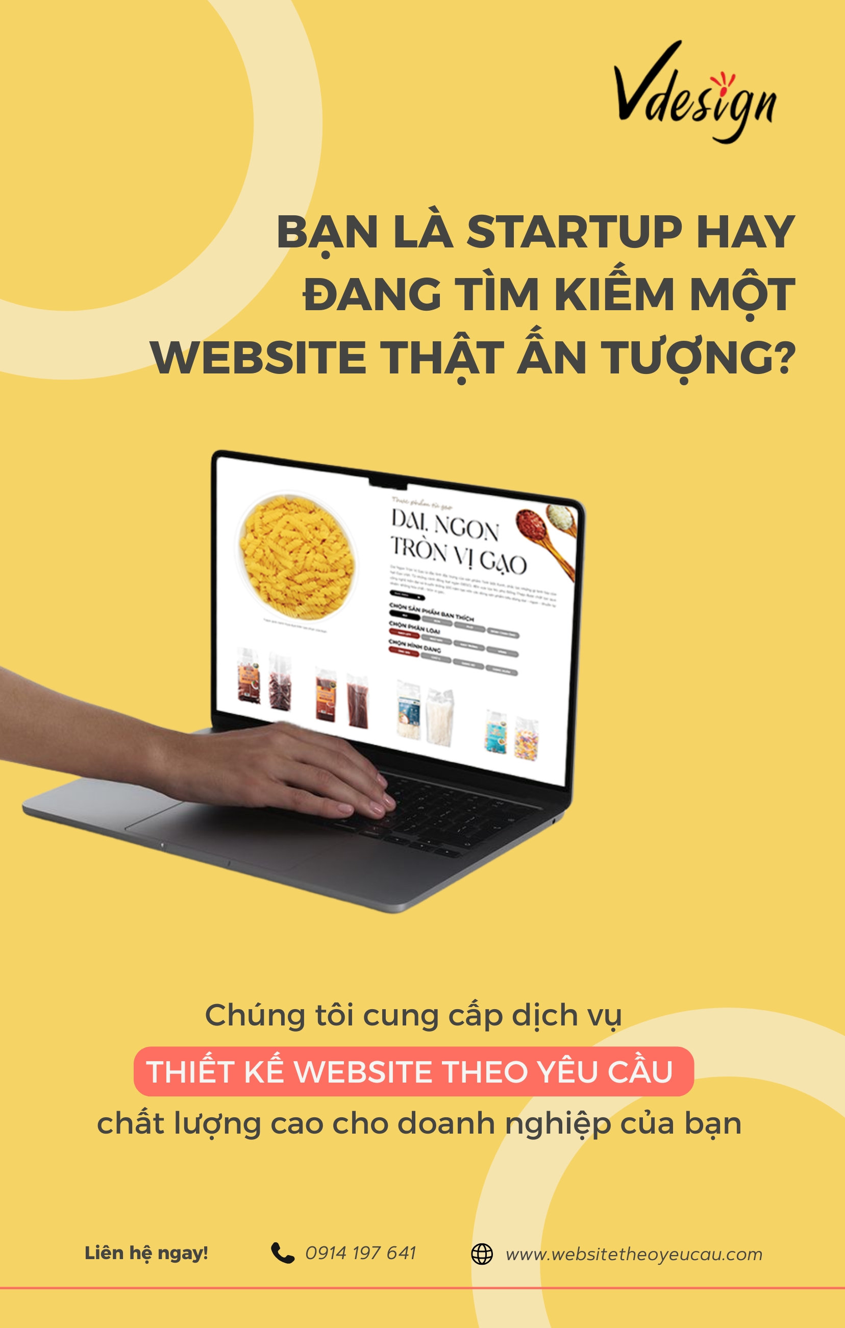 Dự án Thiết kế Website Tinh Bột Xanh by VDesign.