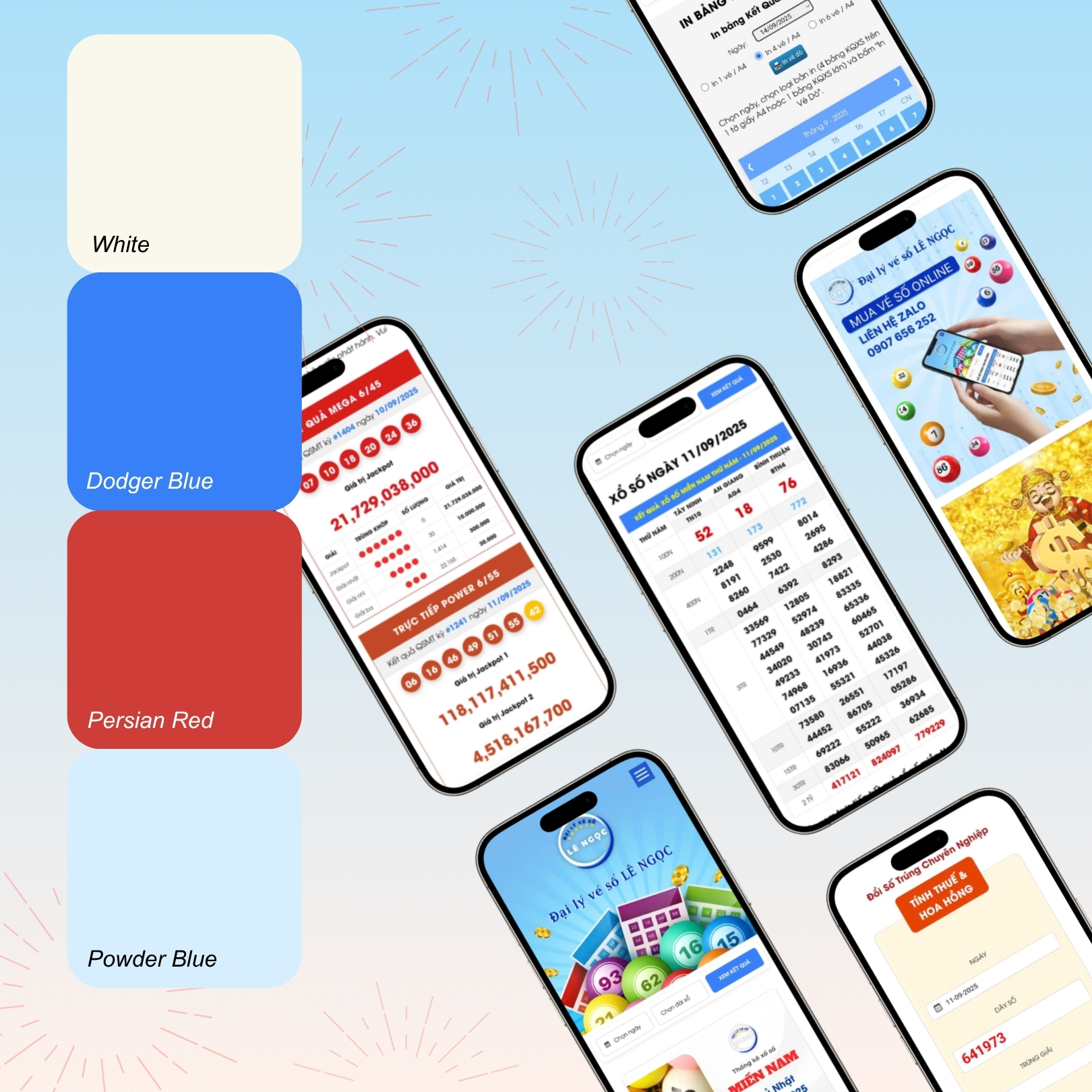 Dự án Website Đại lý Vé số Lê Ngọc by VDesign