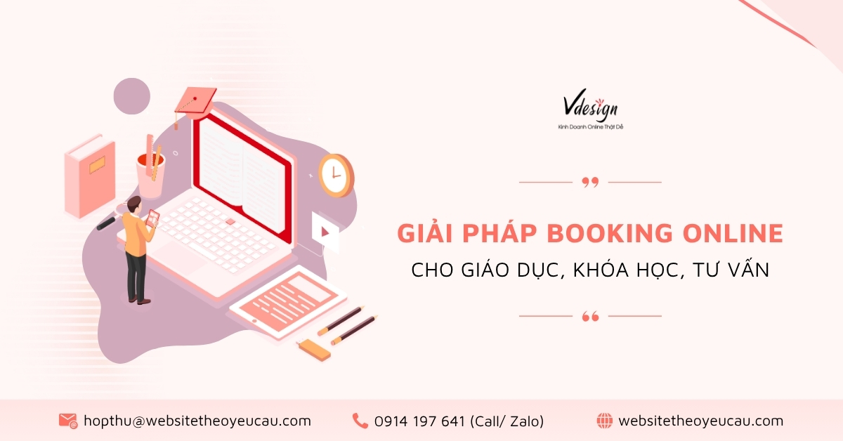 Giải pháp booking online cho giáo dục, khóa học, tư vấn