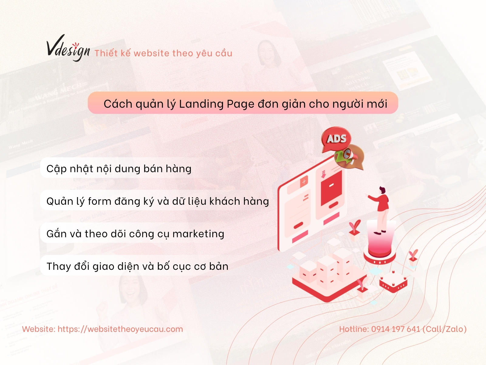 Cách quản lý landing page bán hàng giúp doanh nghiệp vận hành và tối ưu chuyển đổi hiệu quả.