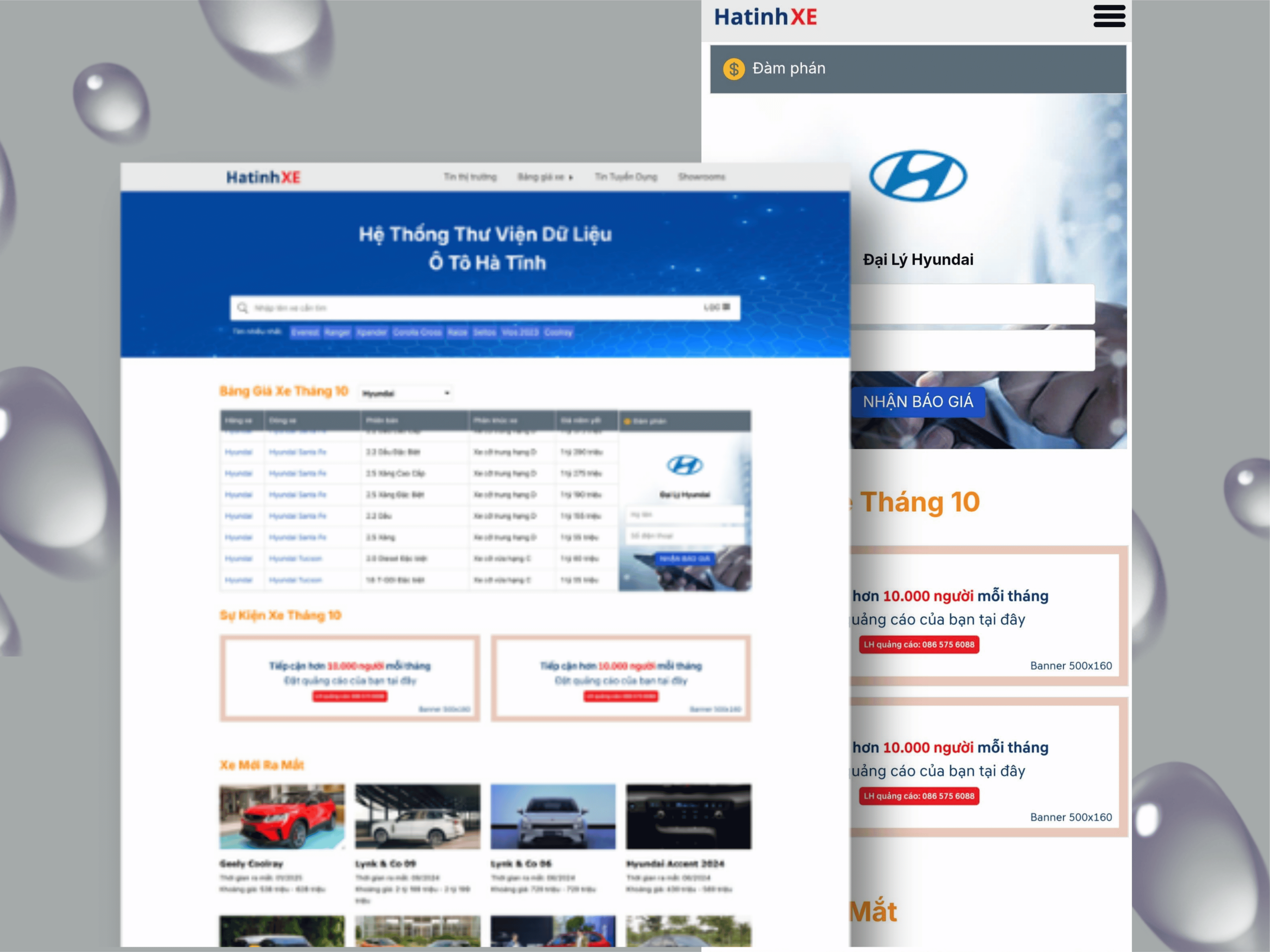 Thiết kế website bán ô tô