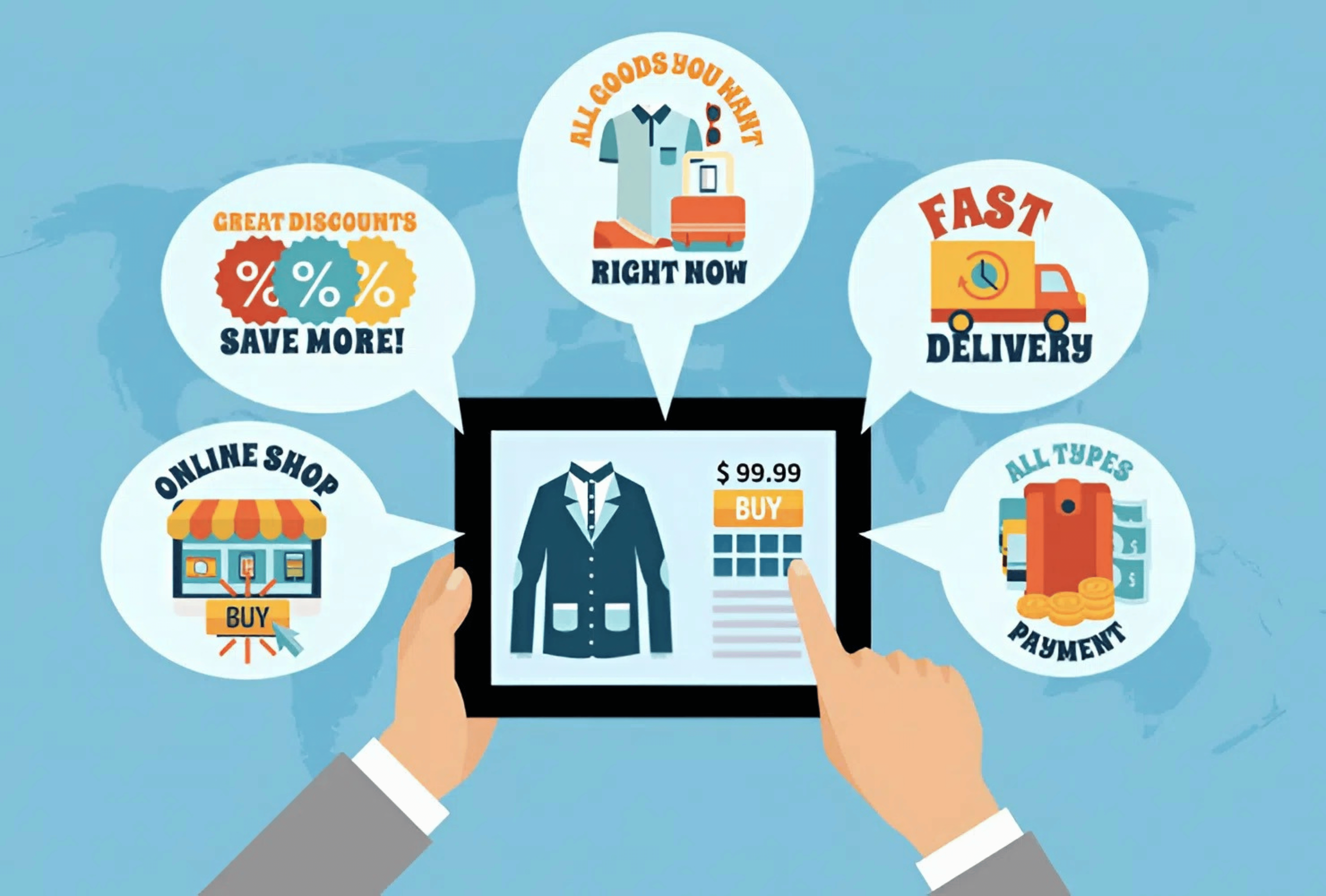 Quy trình bán hàng trực tuyến từ đặt hàng, thanh toán đến giao hàng được tự động hóa.