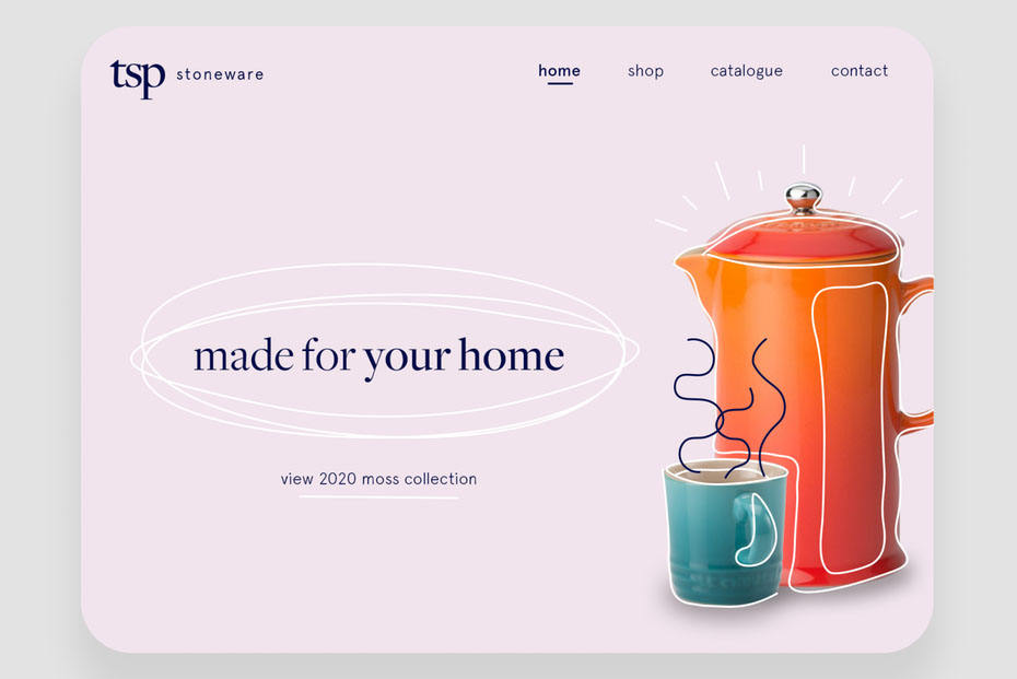 Xu hướng thiết kế website kết hợp hình ảnh với yếu tố đồ họa