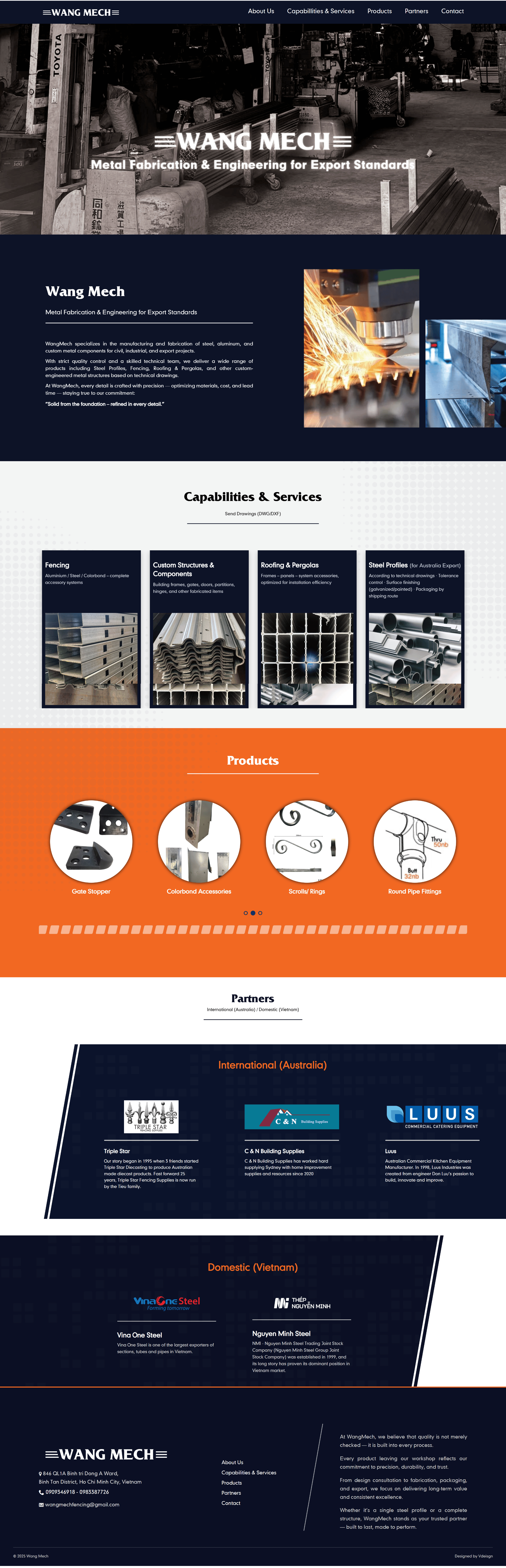 Thiết kế website doanh nghiệp Wang Mech Thiết kế website doanh nghiệp Wang Mech