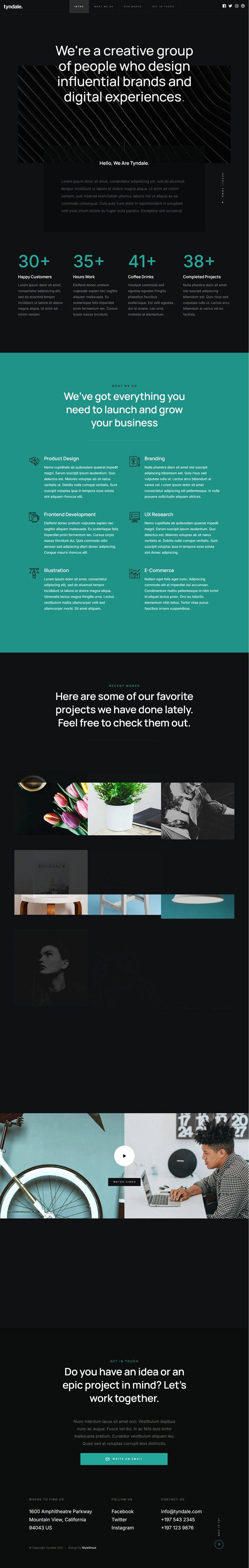 Mẫu Website Doanh Nghiệp Tyndale