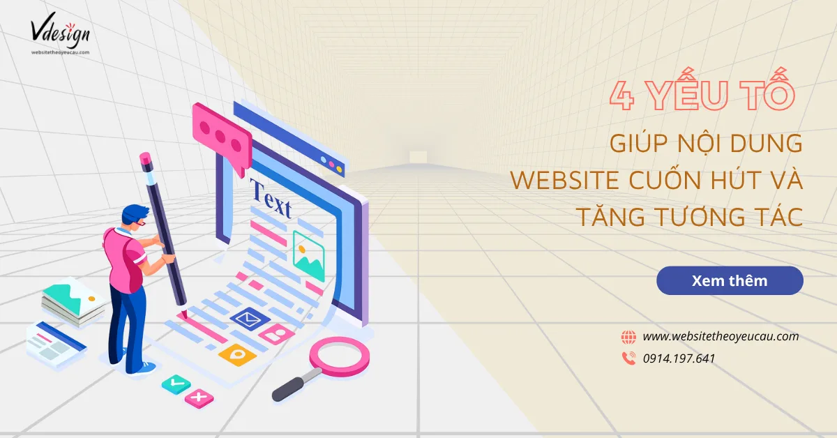 4 yếu tố giúp nội dung website cuốn hút và tăng tương tác