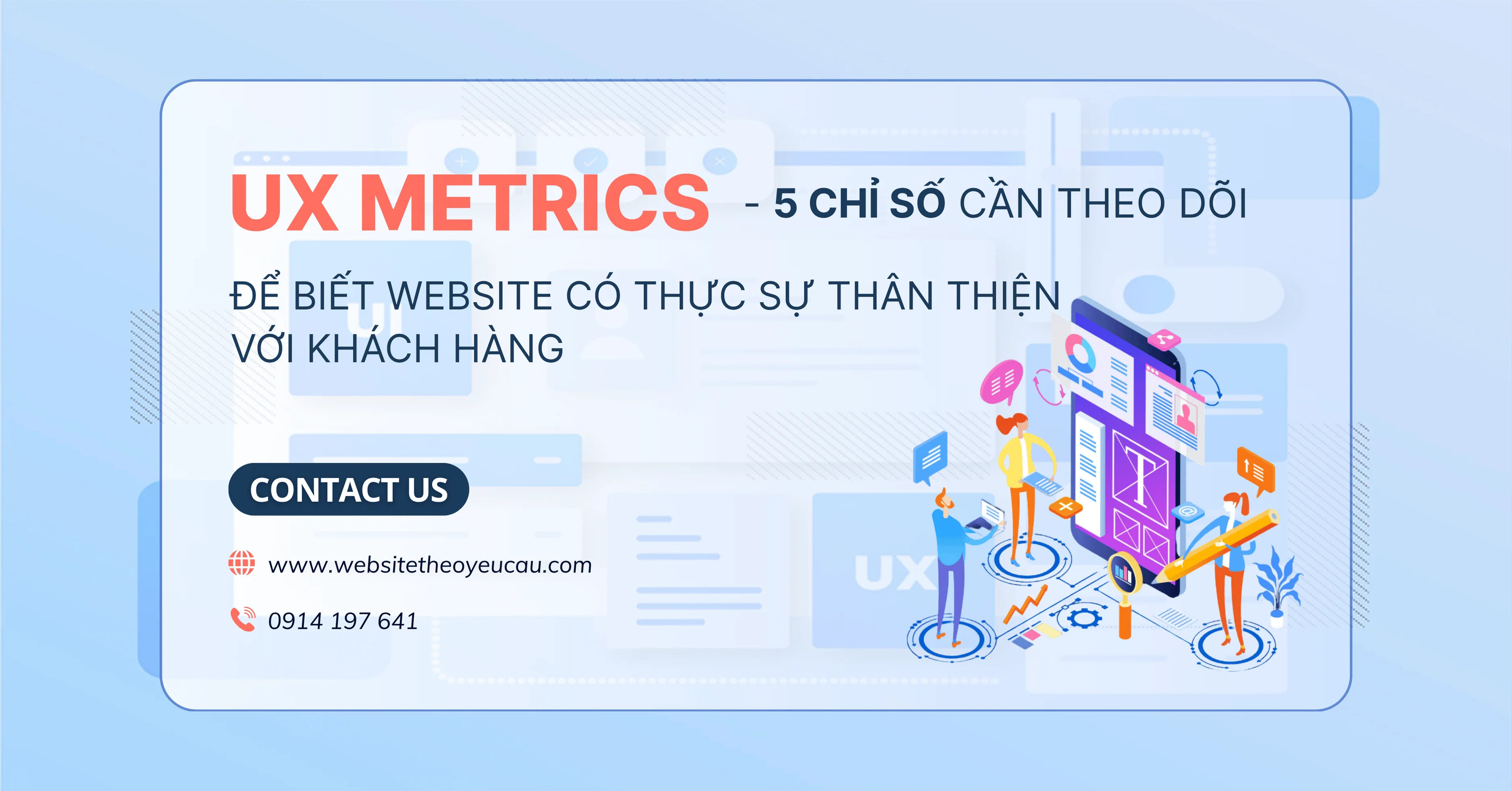 UX Metrics: 5 chỉ số cần theo dõi để biết website có thực sự thân thiện với khách hàng