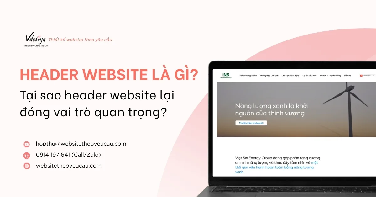 Header website là gì? Tại sao header website đóng vai trò quan trọng?