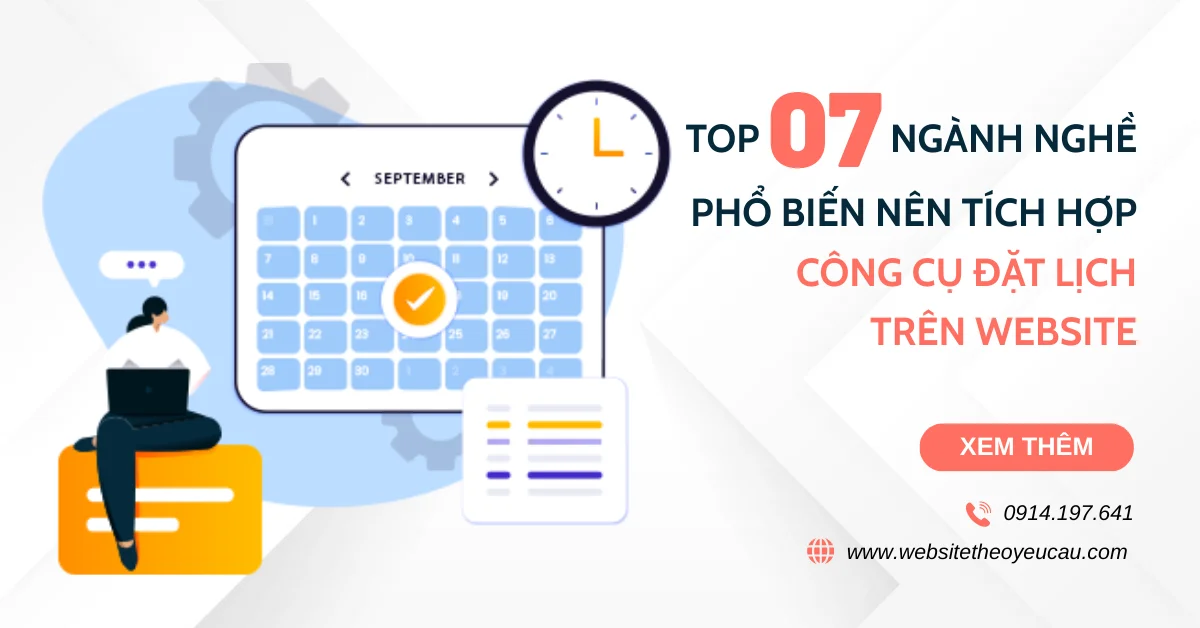 Top 7 ngành nghề phổ biến nên tích hợp công cụ đặt lịch trên website