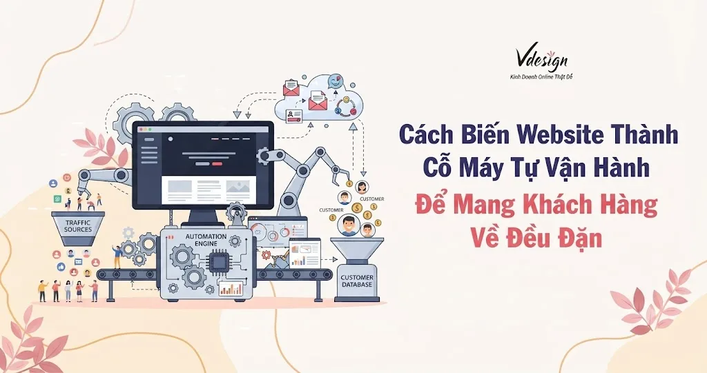 Cách Biến Website Thành Cỗ Máy Tự Vận Hành Để Mang Khách Hàng Về Đều Đặn