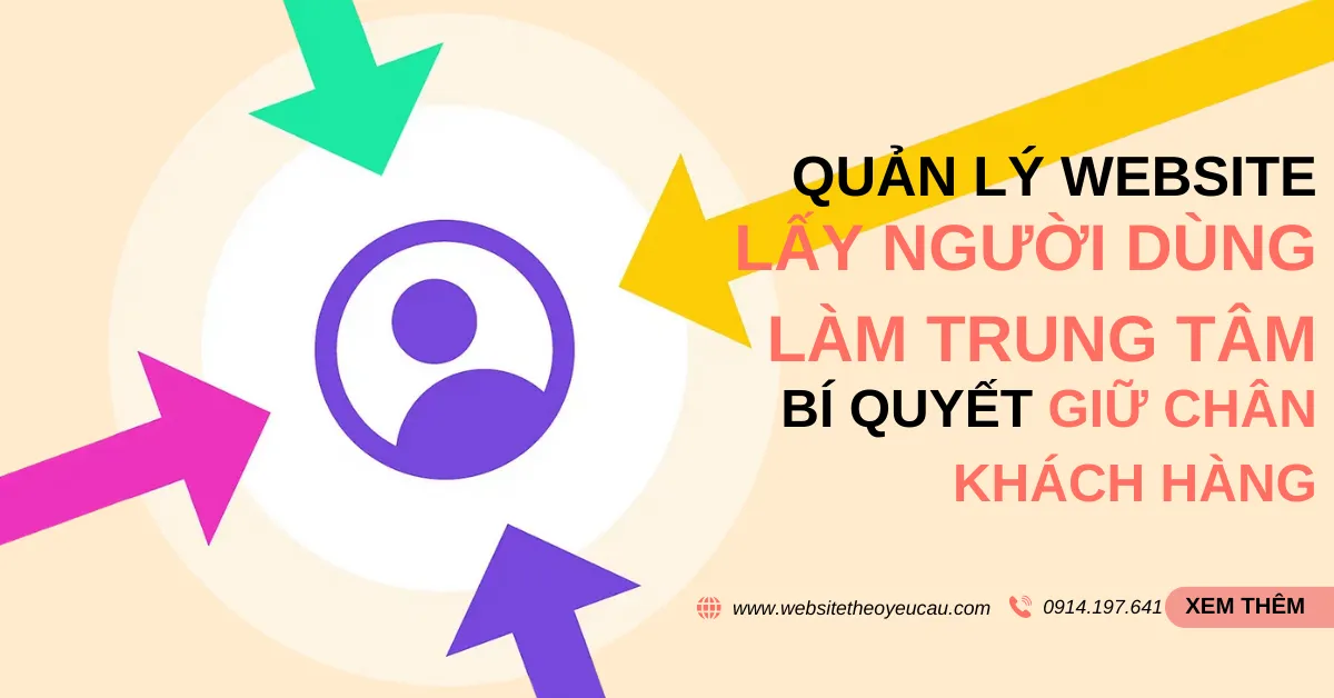 Quản lý website lấy người dùng làm trung tâm: Bí quyết giữ chân khách hàng