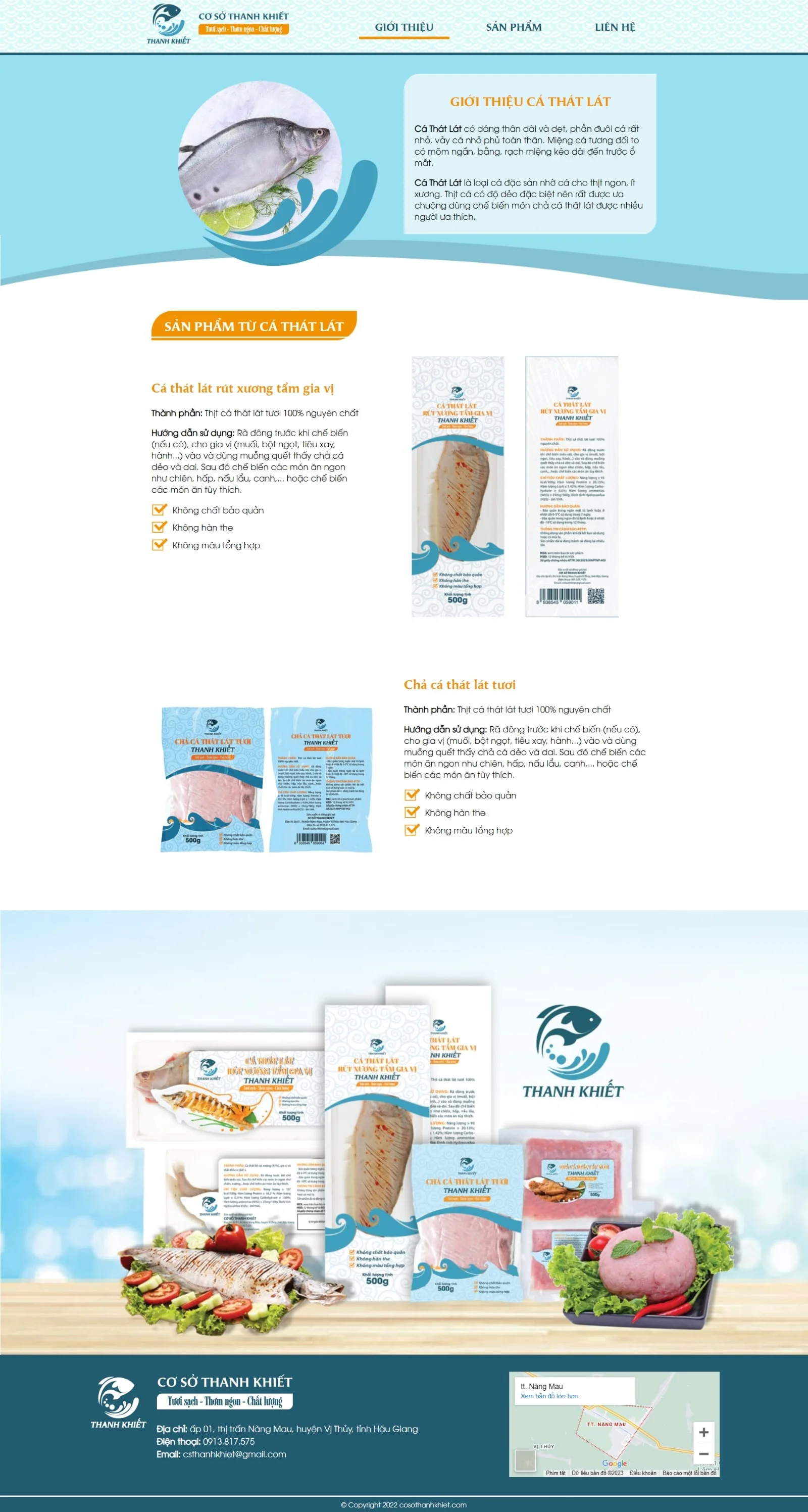 Thiết kế website Cơ sở Thanh Khiết