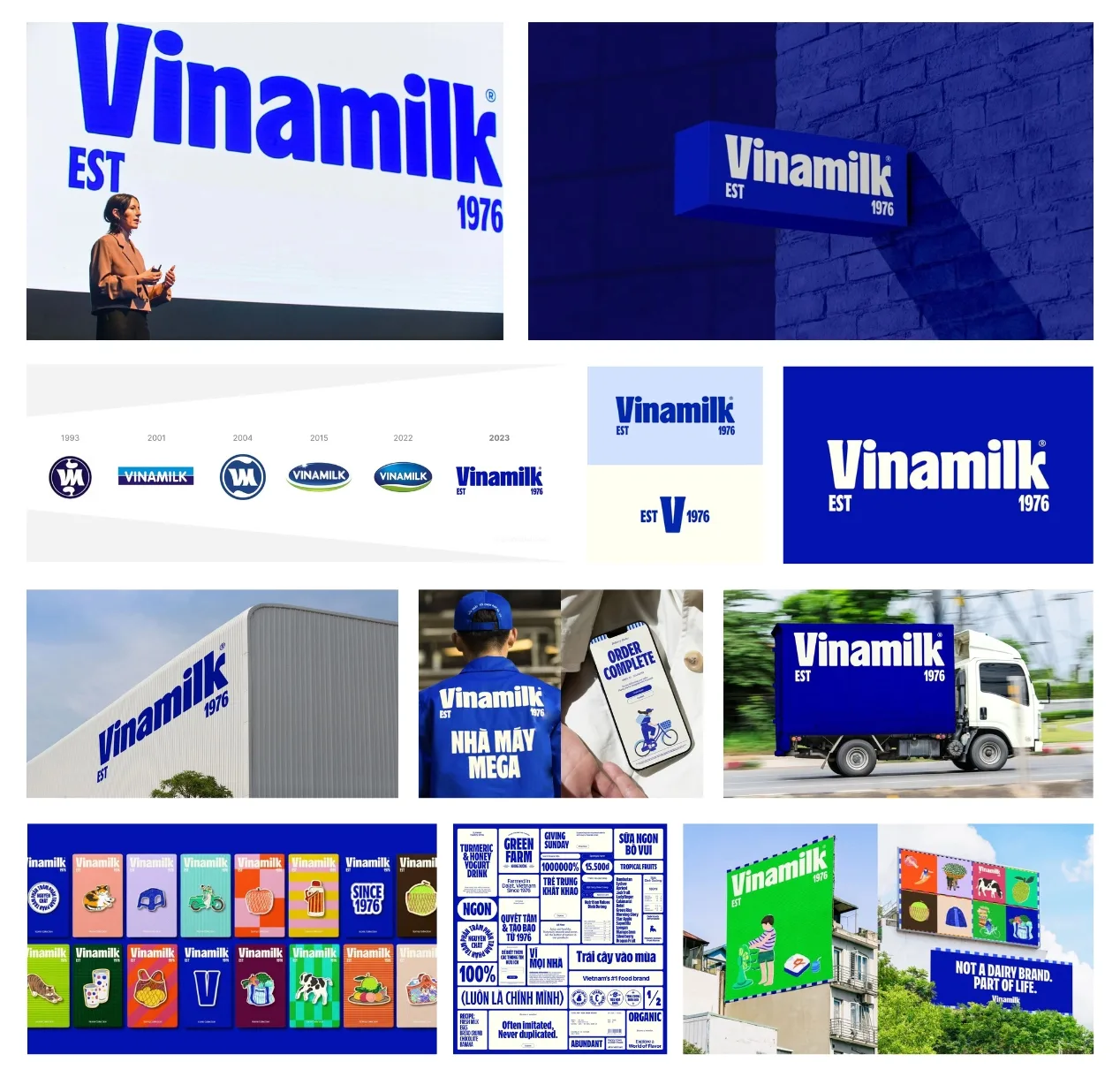 Bộ nhận diện thương hiệu Vinamilk