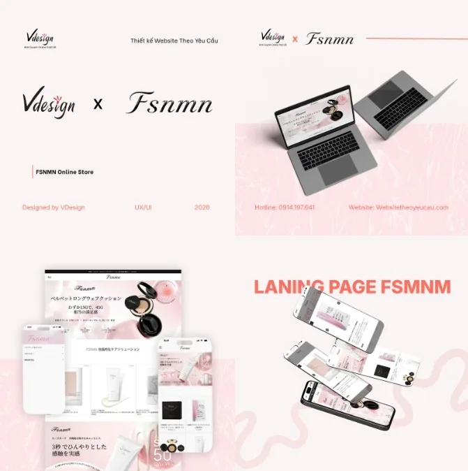 Landing Page FSNMN Online Store by VDesign