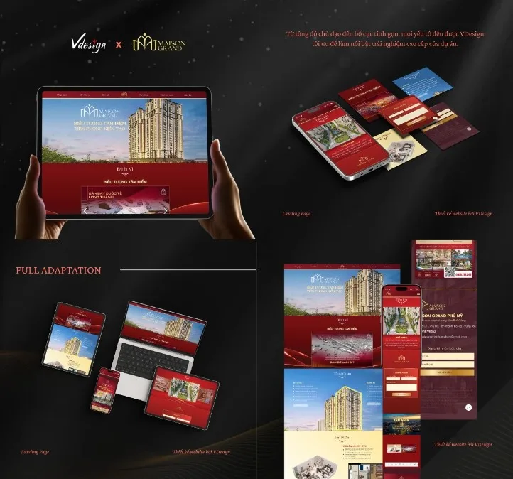 Dự án Landing Page Maison Grand Phú Mỹ by VDesign.