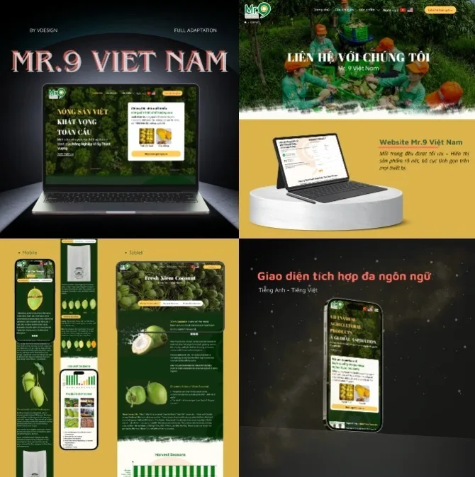 Dự án Website MR.9 Việt Nam by VDesign.