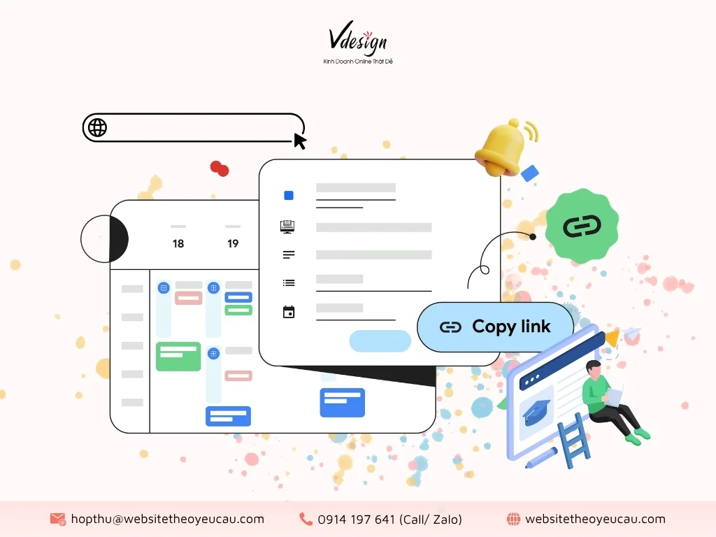 Những điều cần lưu ý khi thiết kế website công cụ đặt lịch.
