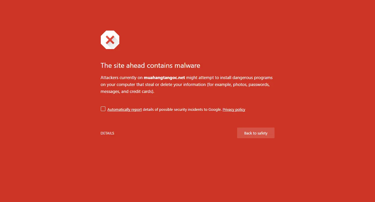 Những nguyên nhân phổ biến khi website bị dính mã độc