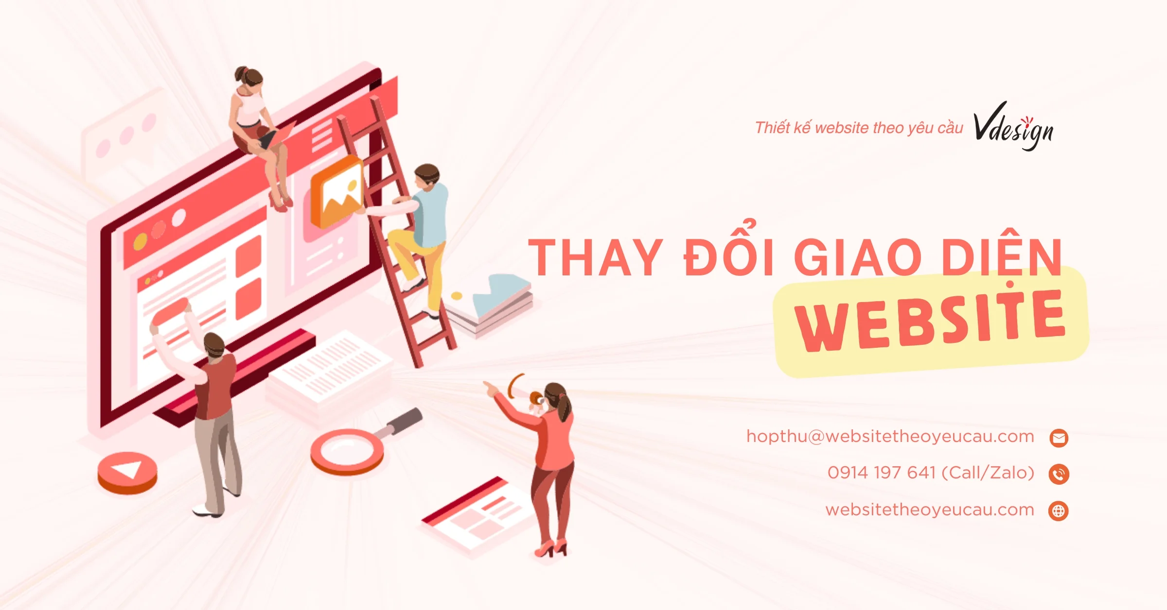 Thay Đổi Giao Diện Website | Công ty VDesign - 0914 197 641