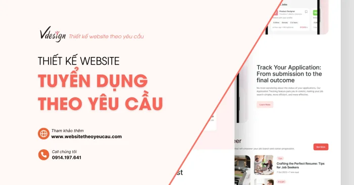 Thiết kế Website Tuyển Dụng theo yêu cầu - Giới Thiệu Việc Làm Chuẩn SEO, Giải Pháp Trọn Gói | Công ty VDesign
