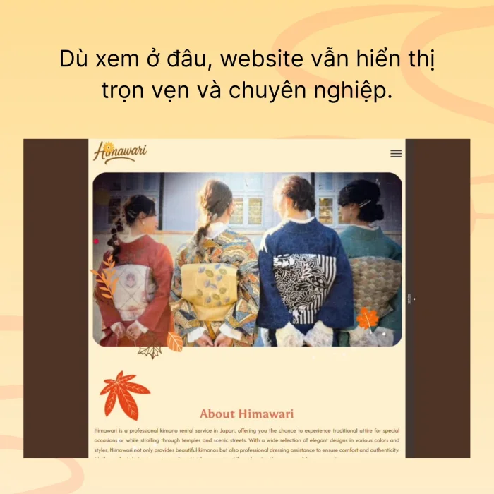 Dự Án Website HIMAWARI KIMONO SUKI