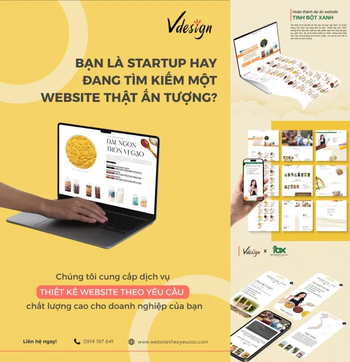Dự Án Website TINH BỘT XANH