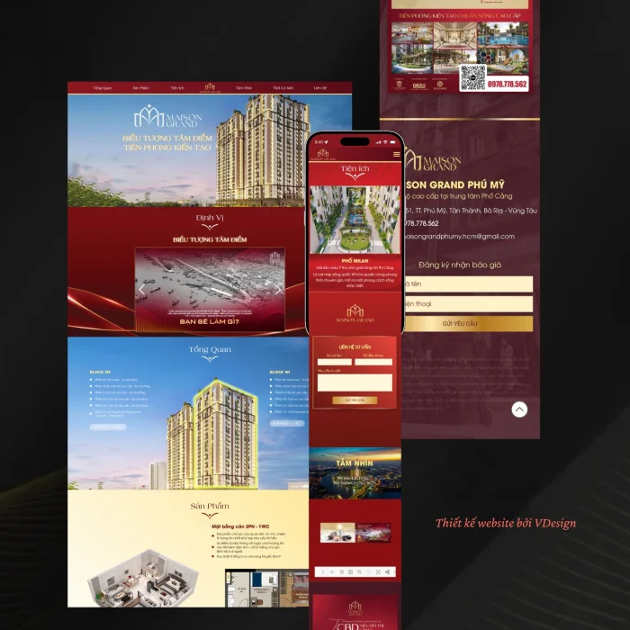 Dự Án Landing Page MAISON GRAND