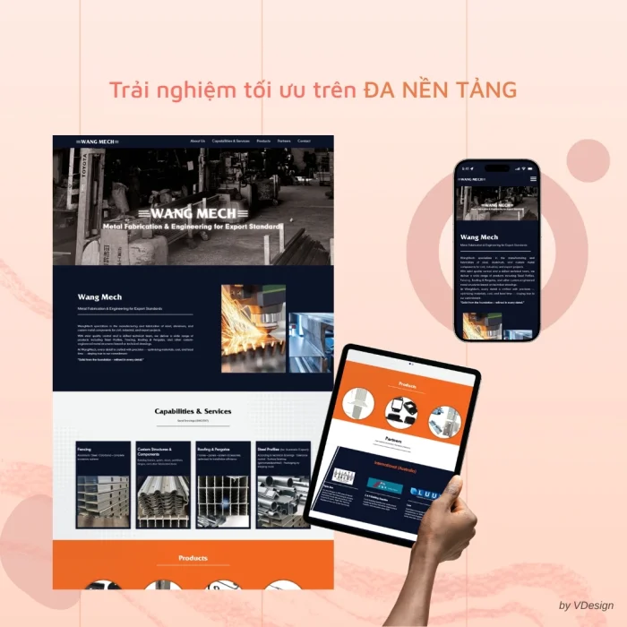 Dự Án Landing Page WANG MECH