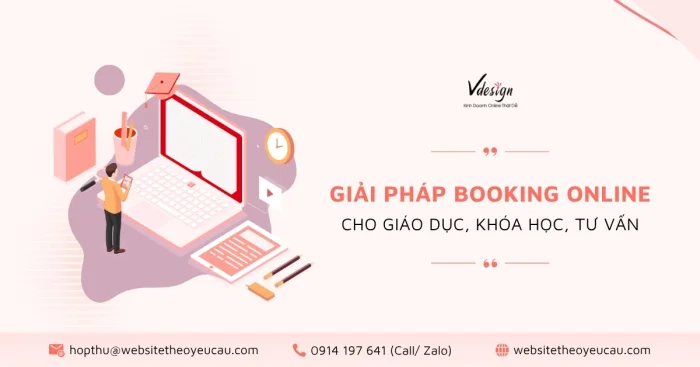 Giải pháp booking online cho giáo dục, khóa học, tư vấn