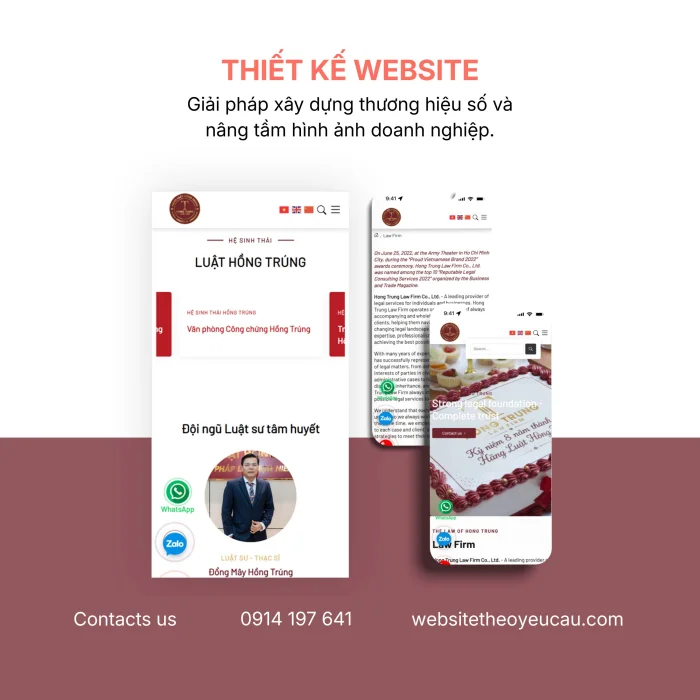 Dự Án Website LUẬT HỒNG TRÚNG